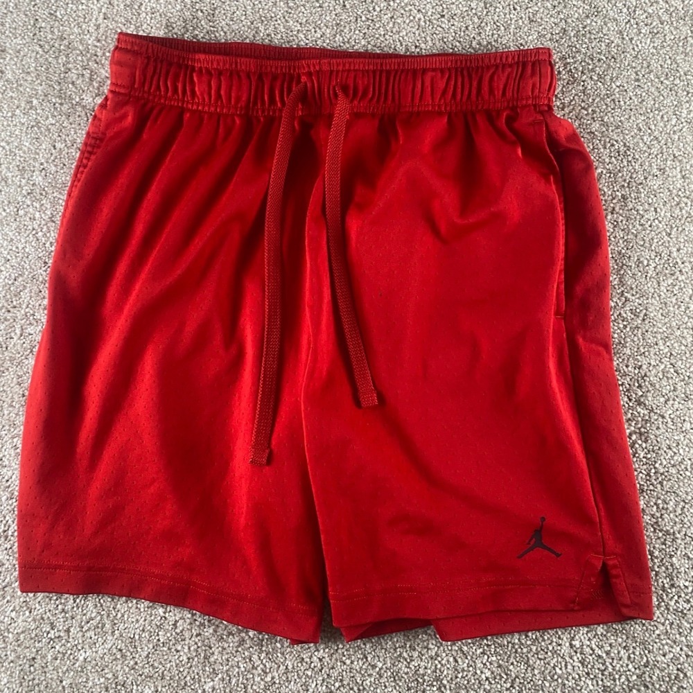 Air Jordan Dri-FIT 7" Mesh Basketball Shorts Red Mens Large FN5816-687 Jumpman